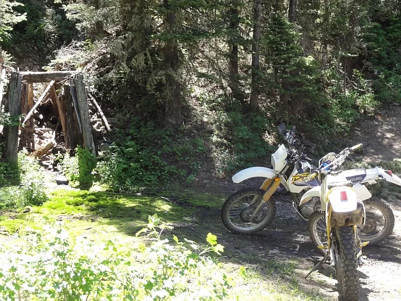 Mine on a dirt road