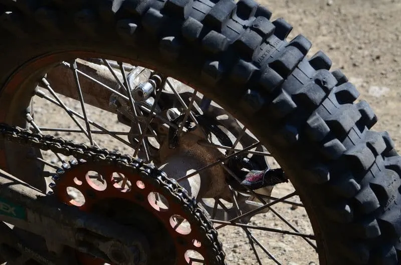 hook in motorcycle wheel
