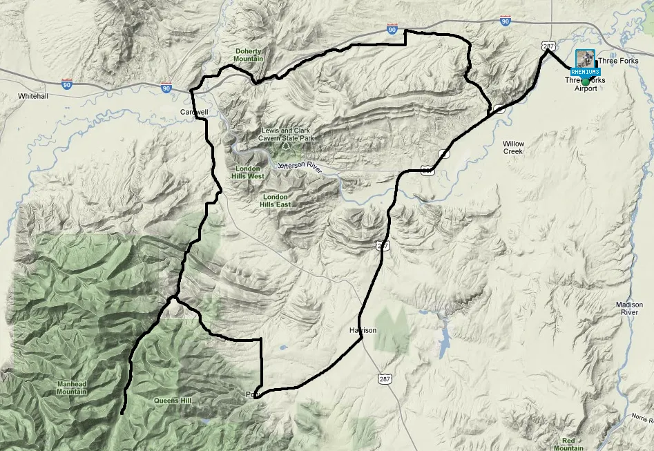 Manhead Mountain and Queen Hill Map